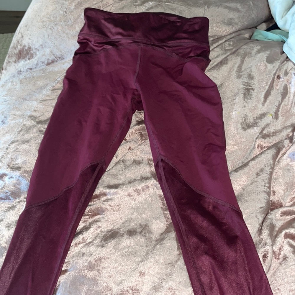 Sparkle Maroon Kids leggings